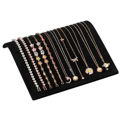 Velvet Necklace Display EVA with Velveteen & Iron durable black Sold By PC