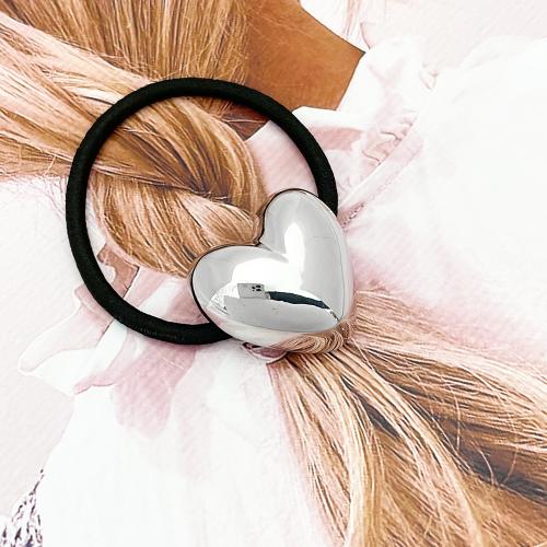 Ponytail Holder Zinc Alloy with Rubber Band for woman Sold By PC