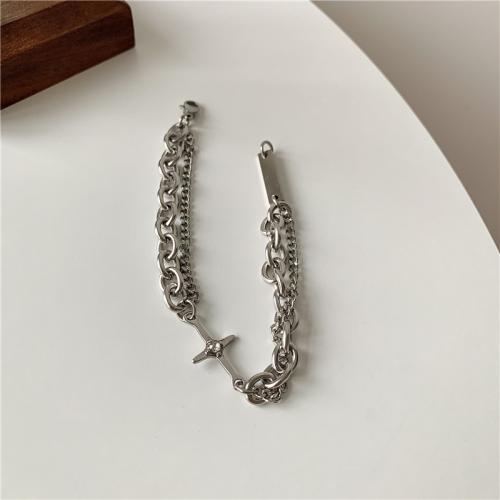 Tytan stalowa bransoleta, Titantium stali, biżuteria moda & dla kobiety, długość około 20 cm, sprzedane przez PC