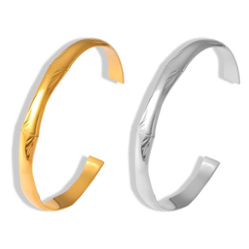 Titanium Steel Bracelet & Bangle, fashion jewelry & for woman, more colors for choice, 7.50mm, Sold By PC