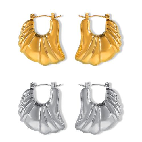 Boucle d'oreille Acier Titane, bijoux de mode & pour femme, plus de couleurs à choisir, 30x27mm, Vendu par paire