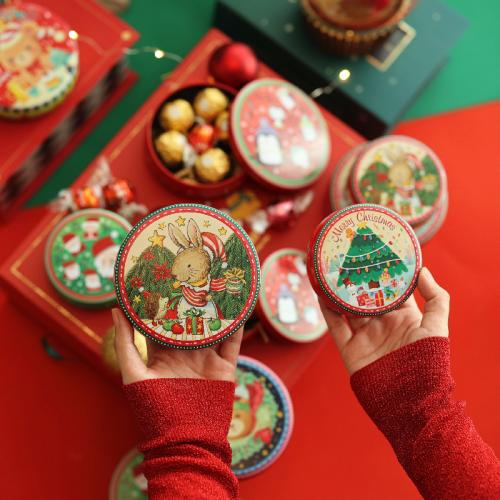 fer Pot de sucrerie de Noël, Conception de Noël & modèles différents pour le choix, plus de couleurs à choisir, 85x35mm, Vendu par PC