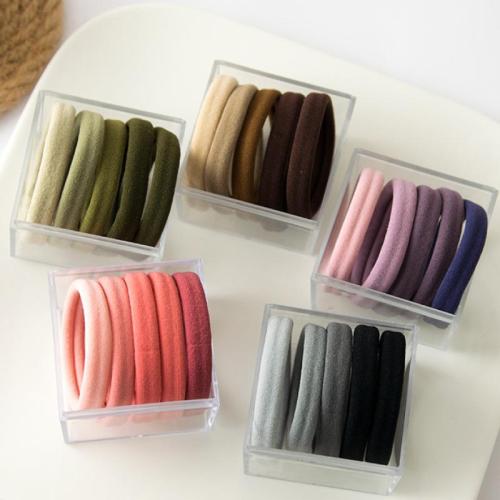 Elastic Hair Band, Etamine, knit, for woman, more colors for choice, 5PCs/Box, Sold By Box