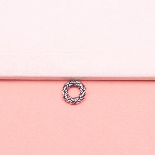 Perles d'espacement Bijoux, argent sterling 925, DIY, couleur originale, 7.60mm, Trou:Environ 3.7mm, Vendu par PC