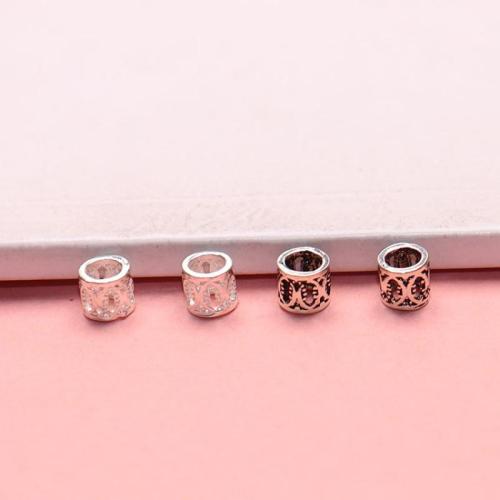 Spacer Beads Jóias, 925 prata esterlina, DIY, Mais cores pare escolha, 5x4.70mm, Buraco:Aprox 3.4mm, vendido por PC