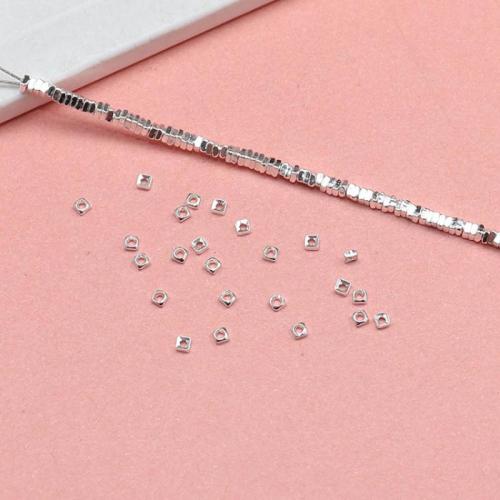 Spacer Beads Jóias, 925 prata esterlina, DIY & tamanho diferente para a escolha, prateado, vendido por PC