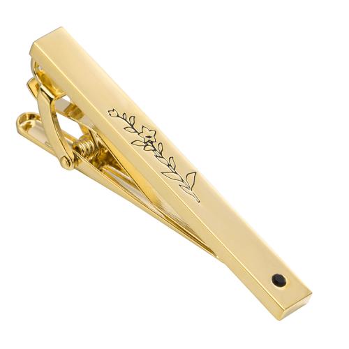 Tie Clip Brass polished Unisex Sold By PC
