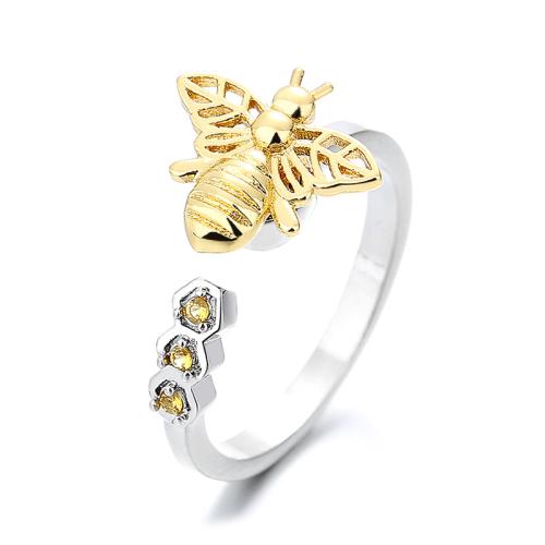 Cubic Zirconia Micro Pave Brass Ring, plated, different styles for choice & micro pave cubic zirconia & for woman, more colors for choice, Sold By PC