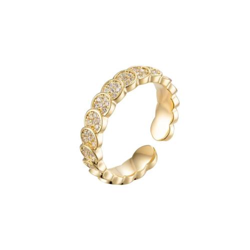 Brass Cuff Finger Ring, plated, for woman & with rhinestone, more colors for choice, US Ring Size:6-8, Sold By PC