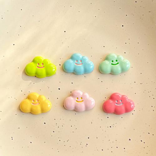 Mobile Phone DIY Decoration, Resin, Cloud, enamel, more colors for choice, Sold By PC