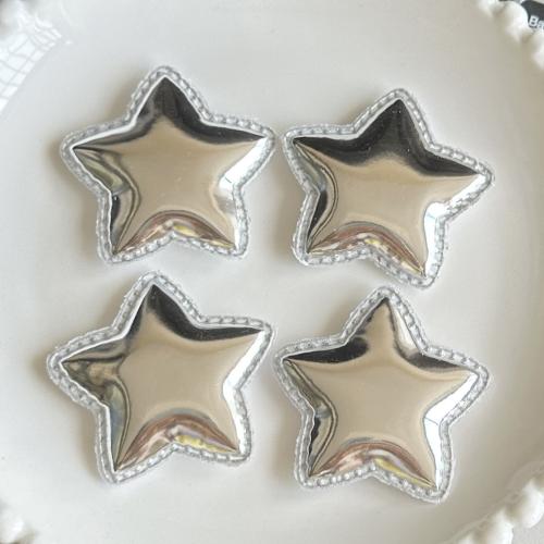 Hair Accessories DIY Findings Cloth Star silver color Sold By PC