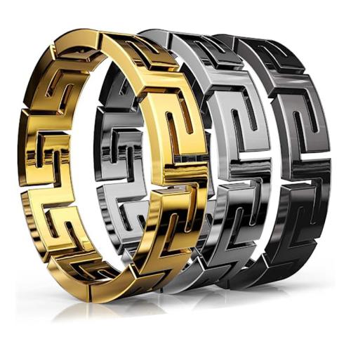 خاتم إصبع الفولاذ المقاوم للصدأ, 304 الفولاذ المقاوم للصدأ, مجوهرات الموضة & للجنسين & حجم مختلفة للاختيار, المزيد من الألوان للاختيار, width 3mm, تباع بواسطة PC