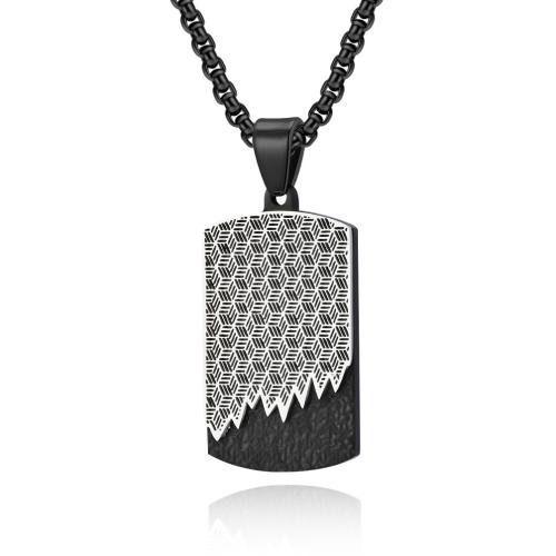 Stainless Steel Jewelry Necklace 304 Stainless Steel Vacuum Ion Plating fashion jewelry & for man Sold By PC
