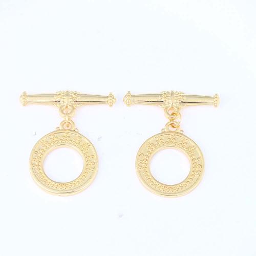 Brass Toggle Clasp, gold color plated, DIY, nickel, lead & cadmium free, 32.80x28.30x2mm, Sold By PC