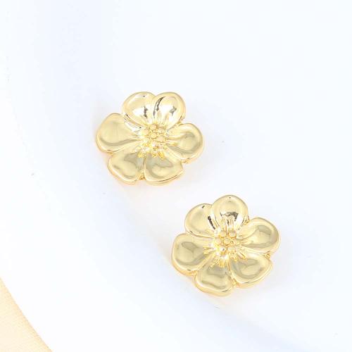 Brass Pendant Findings, Flower, gold color plated, DIY, nickel, lead & cadmium free, 15x14.50x6.90mm, Sold By PC
