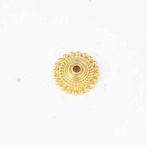 Brass Spacer Beads, gold color plated, DIY, nickel, lead & cadmium free, 14.40x14.10x4.40mm, Sold By PC