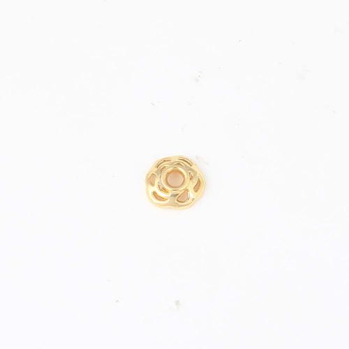 Brass Jewelry Beads, gold color plated, DIY, nickel, lead & cadmium free, 7.30x7.10x2.40mm, Sold By PC