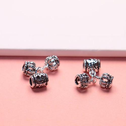 925 Sterling Silver Bail Bead, DIY, original color, 17.80mm, Hole:Approx 3mm, Sold By PC