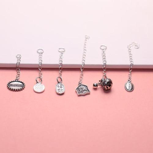 925 Sterling Silver Extender Chain, DIY & different styles for choice, more colors for choice, Sold By PC