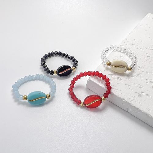 Finger Ring Smycken, Lampwork, handgjord, mode smycken & för kvinna, fler färger för val, Säljs av PC