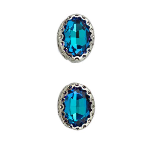 Brass Costume Accessories, DIY & micro pave cubic zirconia, more colors for choice, 15x12x7mm, Sold By PC