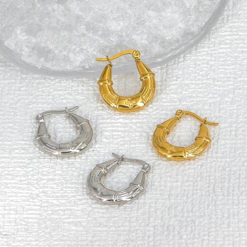 Rustfrit stål Lever Tilbage Earring, 304 rustfrit stål, mode smykker & for kvinde, flere farver til valg, 24x21mm, Solgt af par
