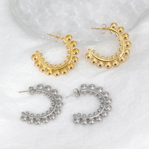 Edelstahl Ohrringe, 304 Edelstahl, Modeschmuck & für Frau, keine, 33mm, verkauft von Paar