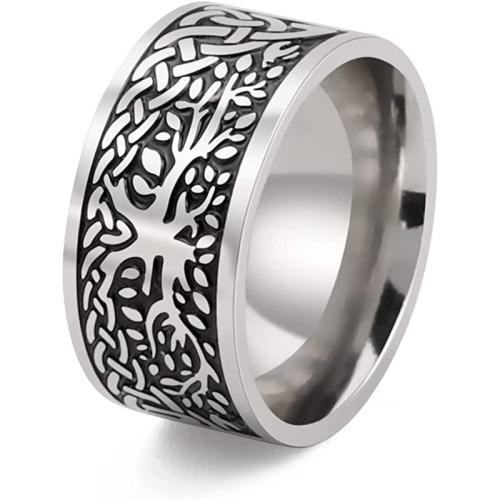 Палец кольцо из нержавеющей стали, Нержавеющая сталь 304, помазать, ювелирные изделия моды & Мужская & разный размер для выбора, width 10mm, продается PC