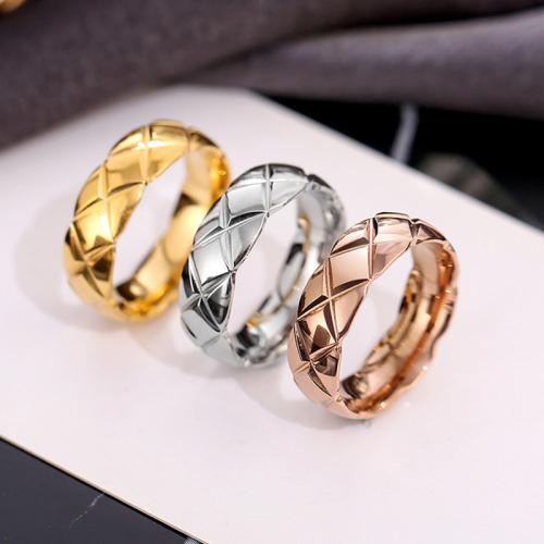 Vinger Ring in edelstaal, 304 roestvrij staal, mode sieraden & uniseks & verschillende grootte voor keus, meer kleuren voor de keuze, Verkocht door PC