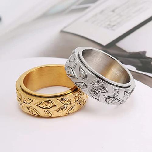 Stainless Steel Finger Ring 304 Stainless Steel fashion jewelry & Unisex width 8mm Sold By PC