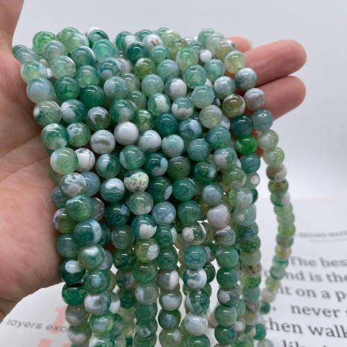 Agat perler, Agate, Runde, du kan DIY & forskellig størrelse for valg, flere farver til valg, Solgt Per Ca. 38 cm Strand