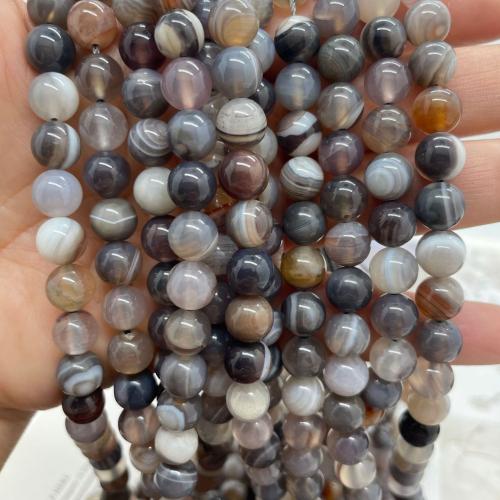 Natürliche Botswana Achat Perlen, rund, DIY & verschiedene Größen vorhanden, verkauft per ca. 38 cm Strang