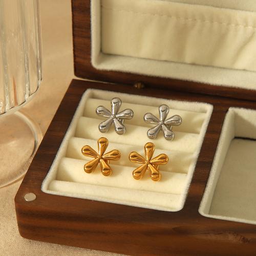 Fashion Stainless Steel Jewelry Sets 304 Stainless Steel Flower plated fashion jewelry Sold By PC
