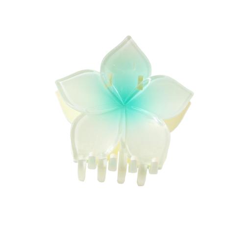 Hair Claw Clips, Plastic, Flower, stoving varnish, for woman, more colors for choice, 75x80mm, Sold By PC