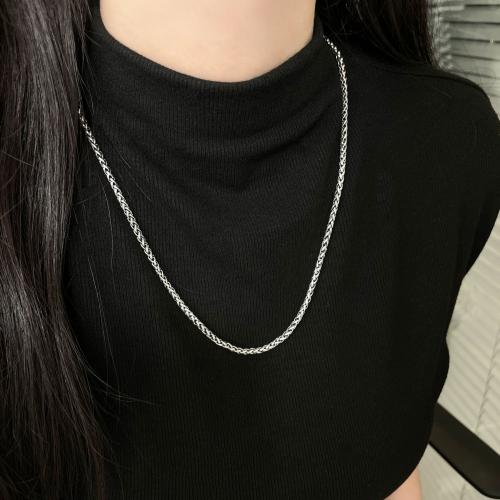 925 Sterling Silver Necklaces Unisex original color Sold By PC