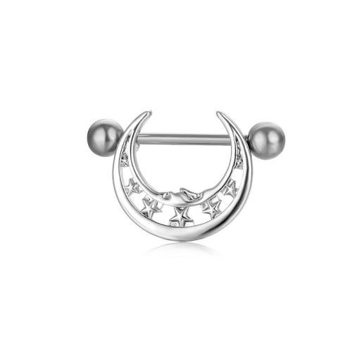 Fashion Personality Body Piercing Jewelry And Accessories, Brass, plated, Unisex, more colors for choice, 1.6*16*5/5, Sold By PC