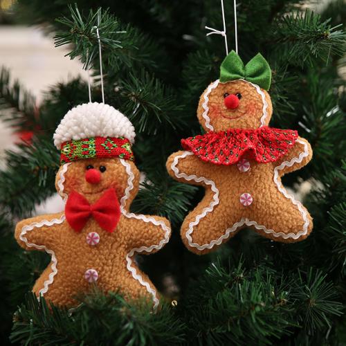 Fournitures de Noël, tissu, Gingerbread Man, Conception de Noël & styles différents pour le choix, 160x120mm, Vendu par PC