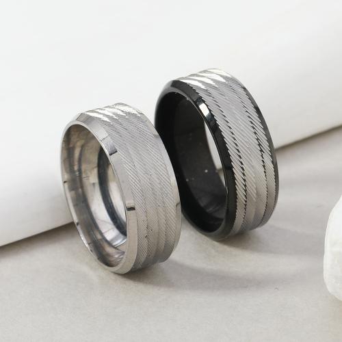 Edelstahl Ringe, 304 Edelstahl, Modeschmuck & unisex, keine, width 8mm, verkauft von PC