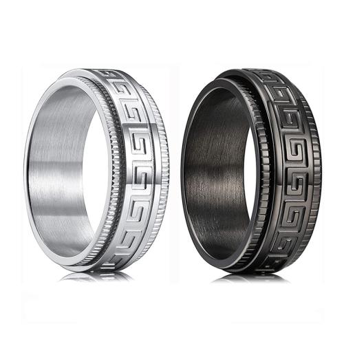 Prst prsten od inoxa, 304 nehrđajućeg čelika, modni nakit & bez spolne razlike & različite veličine za izbor, više boja za izbor, Prodano By PC