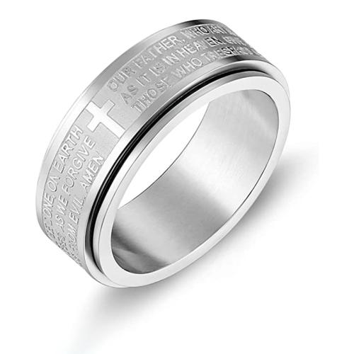 ステンレス鋼の指環, 304ステンレススチール, ユニセックス & 異なるサイズの選択 & 異なるスタイルを選択, 無色, 売り手 パソコン