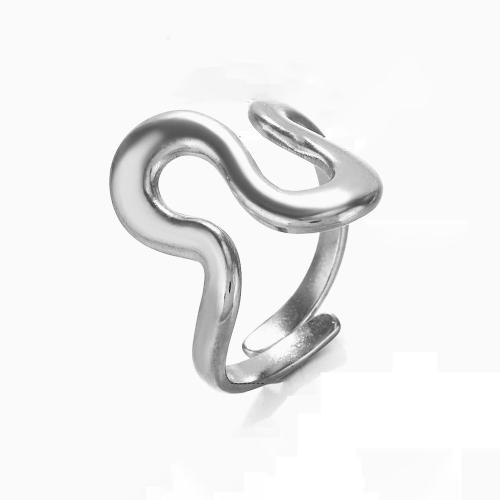 Prst prsten z nerezové oceli, 304 Stainless Steel, módní šperky & pro ženy, Původní barva, Prodáno By PC