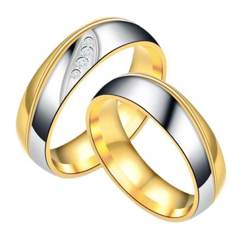 Pár prsteny, 304 Stainless Steel, módní šperky & unisex & různé velikosti pro výběr, width 6mm, Prodáno By PC