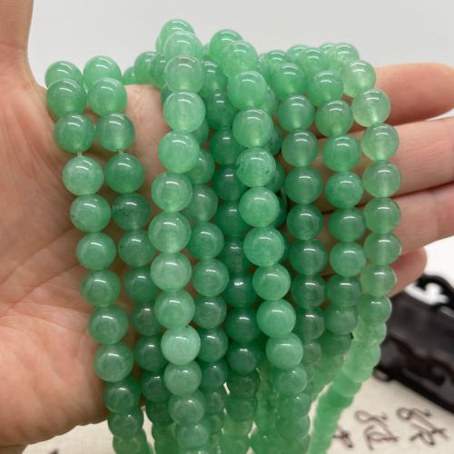 Perles aventurine, aventurine vert, Rond, DIY & normes différentes pour le choix, vert, Vendu par Environ 38 cm brin