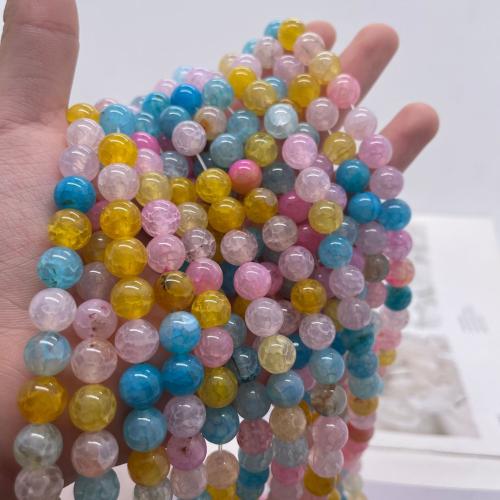 Natürliche Drachen Venen Achat Perlen, Drachenvenen Achat, rund, DIY & verschiedene Größen vorhanden, gemischte Farben, verkauft von Strang
