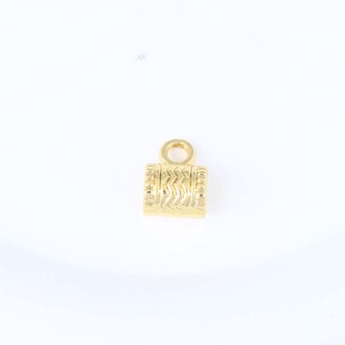 مجوهرات النحاس الخرز, عمود, لون الذهب مطلي, ديي, النيكل والرصاص والكادميوم الحرة, 12.50x8.80x7.30mm, تباع بواسطة PC
