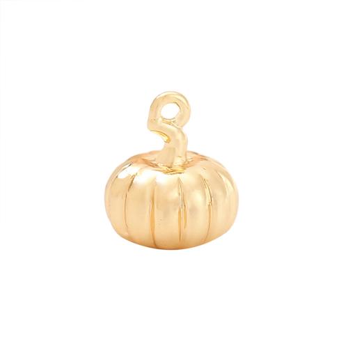 Brass Jewelry Pendants Pumpkin real gold plated DIY Sold By PC