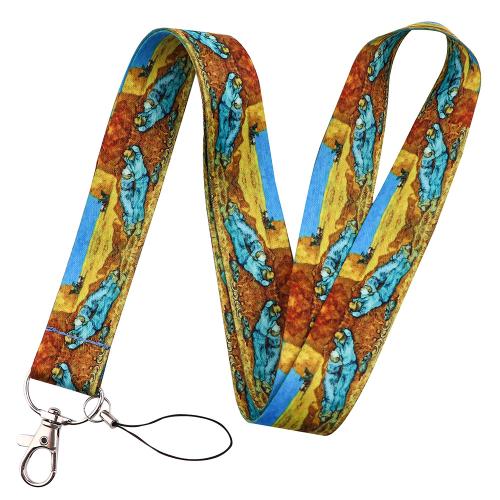 Mobile Phone Lanyard Polyester with Wax Cord & Zinc Alloy multifunctional & Unisex Sold By PC