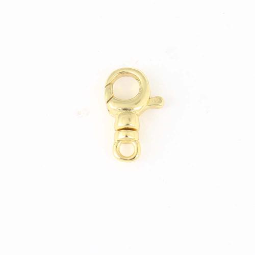 Brass Lobster Clasp, gold color plated, DIY, nickel, lead & cadmium free, 12.70x7.40x3.30mm, Sold By PC