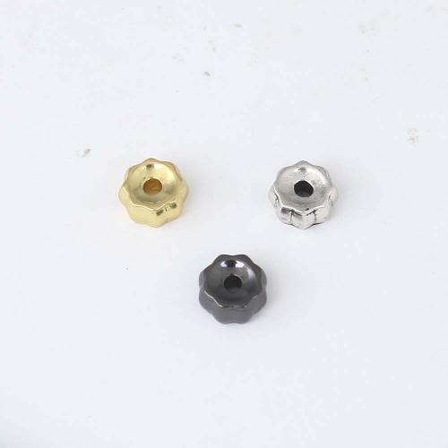 Brass Jewelry Beads, plated, DIY, more colors for choice, nickel, lead & cadmium free, 7.60x7.20x4mm, Sold By PC