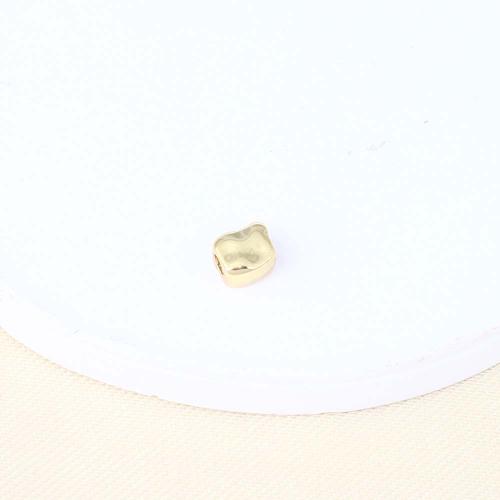 Perline in ottone, placcato color oro, DIY, assenza di nichel,piombo&cadmio, 5.10x4.80x3.60mm, Venduto da PC